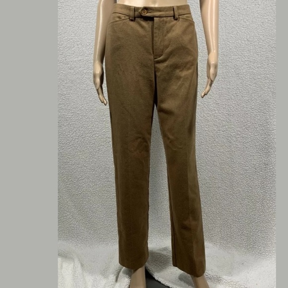 GAP Straight Leg Tan Wool Blend Trousers Pants Women’s Size 6 Academia Old Money - Picture 1 of 7